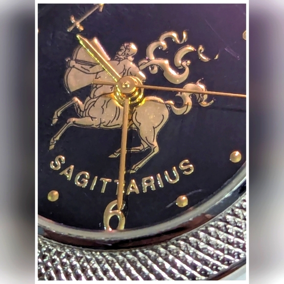 Sagittarius Two Tone Quartz Analog Women's Watch Sz. 6 1/2" New Battery - Picture 5 of 16
